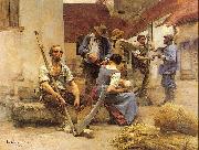 Lhermitte, Leon Harvesters' Country painting